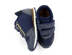 Woden Kids sneaker Sandra pearl navy glitter